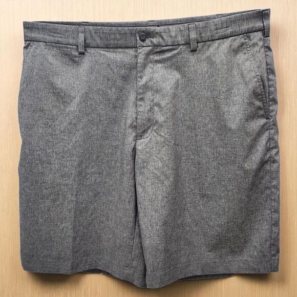Grand Slam On Course Golf Shorts Mens 40 Gray Flat Front Pockets Performance - Picture 1 of 9